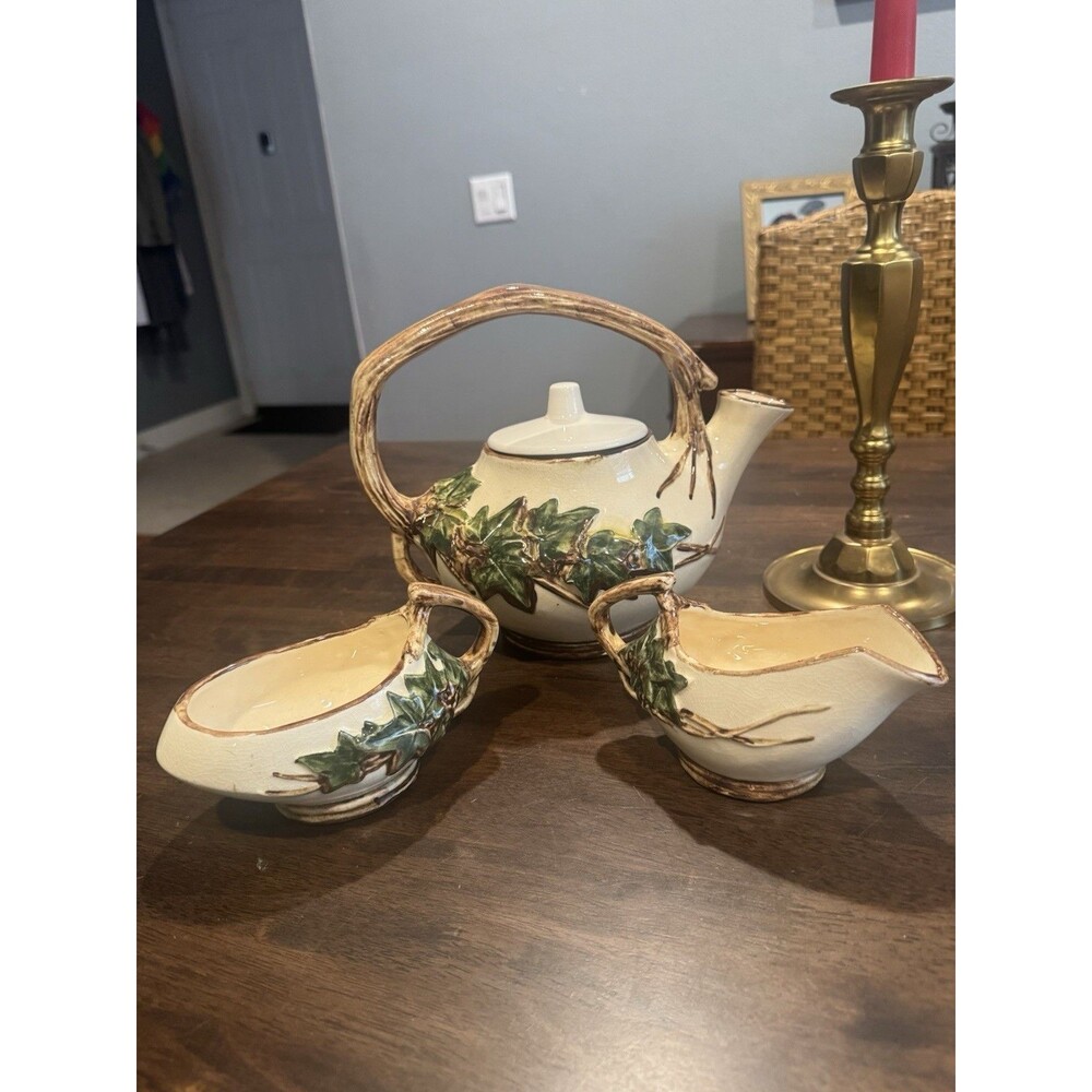 Vintage McCoy Tea Set Tea Pot Cream & Sugar